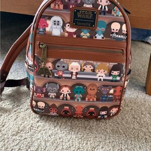 Loungefly Star Wars Character Backpack - Brown and Tan